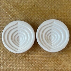 Set of 2 Mary Judge Designs Leaf Olive Oil Dipping Dishes Grazia Deruta Italy